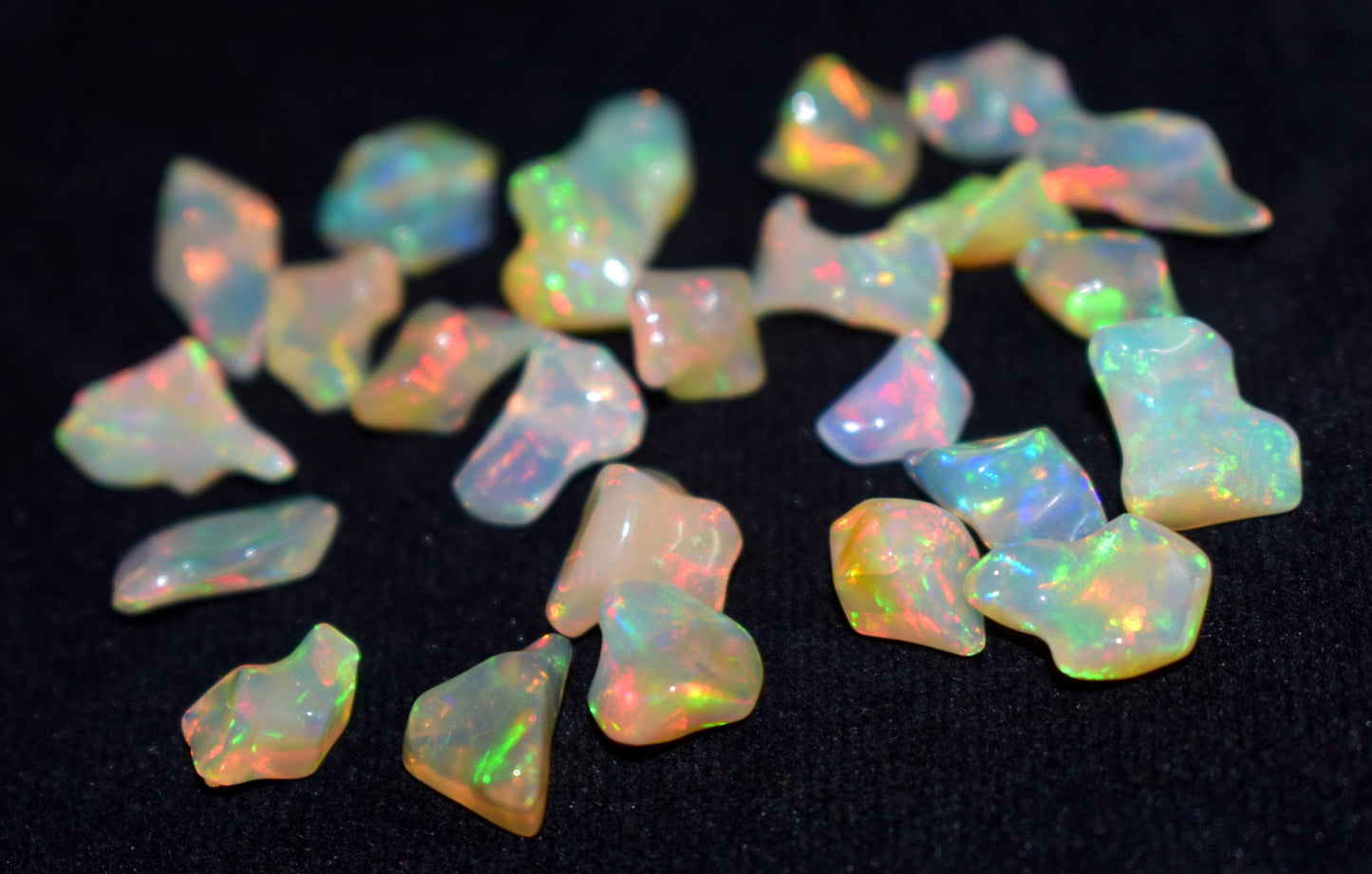 Opal, 100% Natural Ethiopian Opal Rough, Welo Fire Polish Rough, 33.00 Carat, Size-6x9.5x6mm To 9x12.5x6mm, Gift For Her, Pieces-25