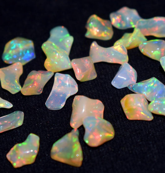 Genuine & 100% Natural Ethiopian Opal, Multi Welo Fire Opal Polish Rough, 5000 Carat, Mix Size And Mix Shape, Pieces-4000