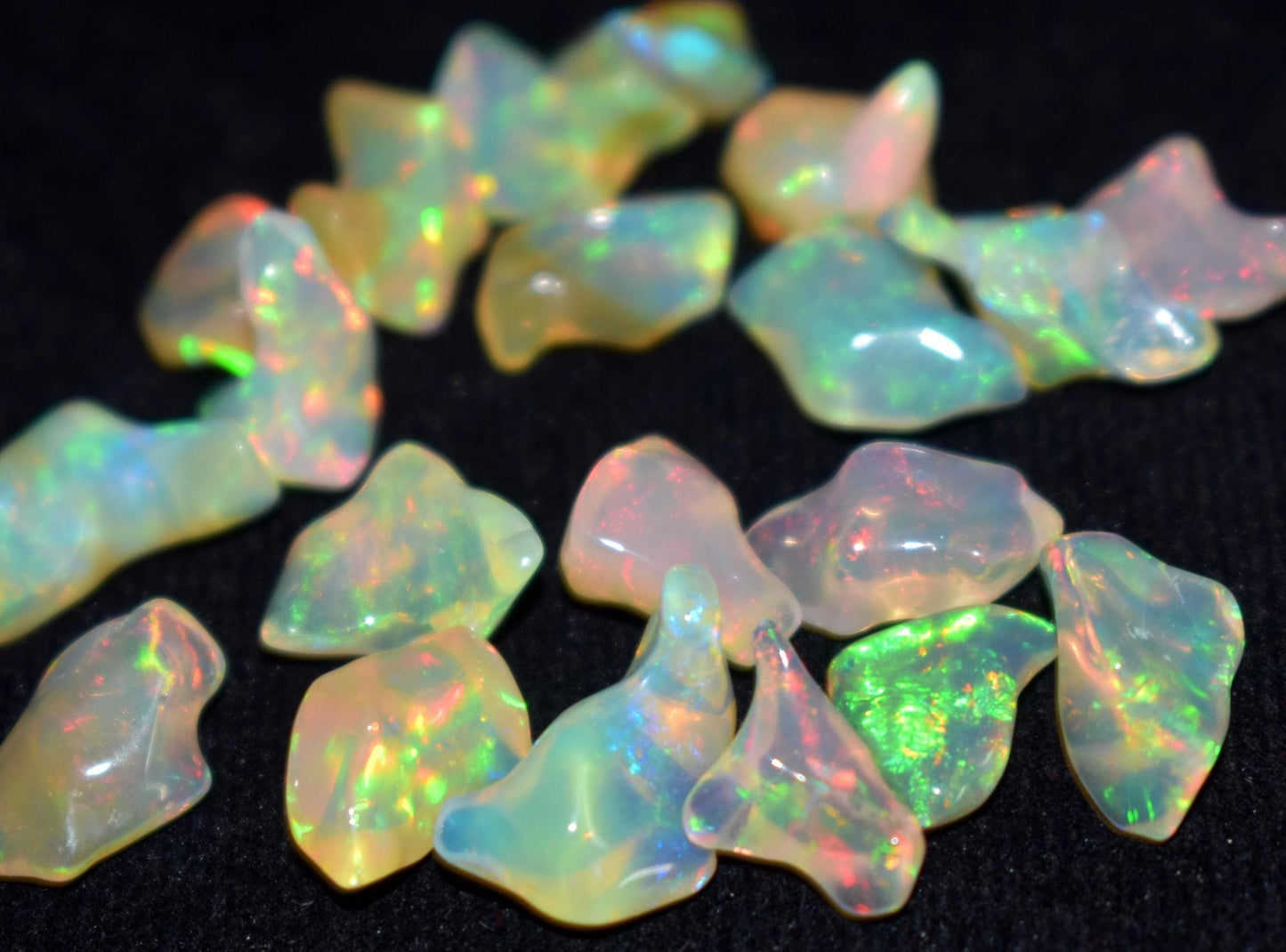 Genuine & 100% Natural Ethiopian Opal, Multi Welo Fire Opal Polish Rough, 5000 Carat, Mix Size And Mix Shape, Pieces-4000