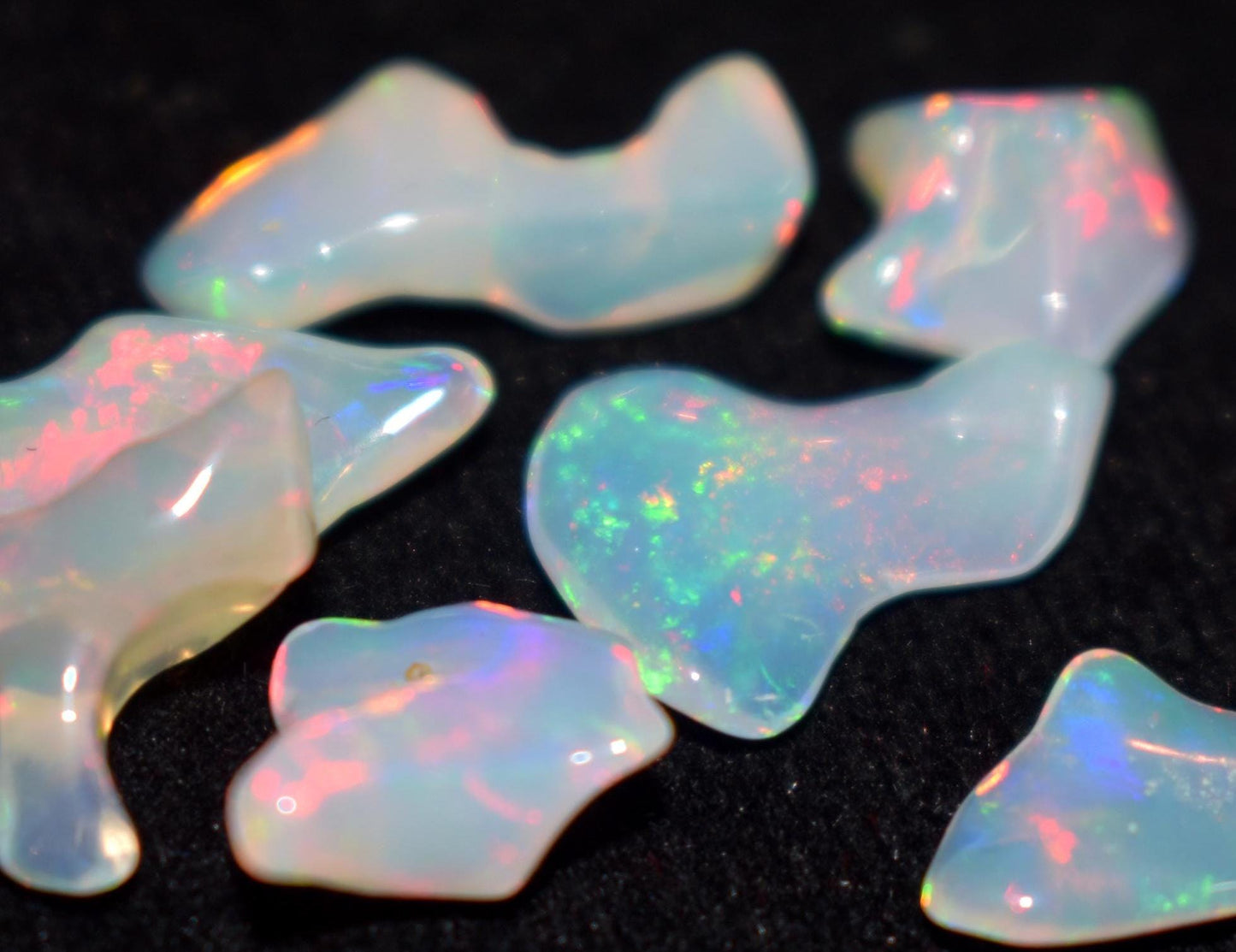 Genuine & 100% Natural Ethiopian Opal, Multi Welo Fire Opal Polish Rough, 5000 Carat, Mix Size And Mix Shape, Pieces-4000