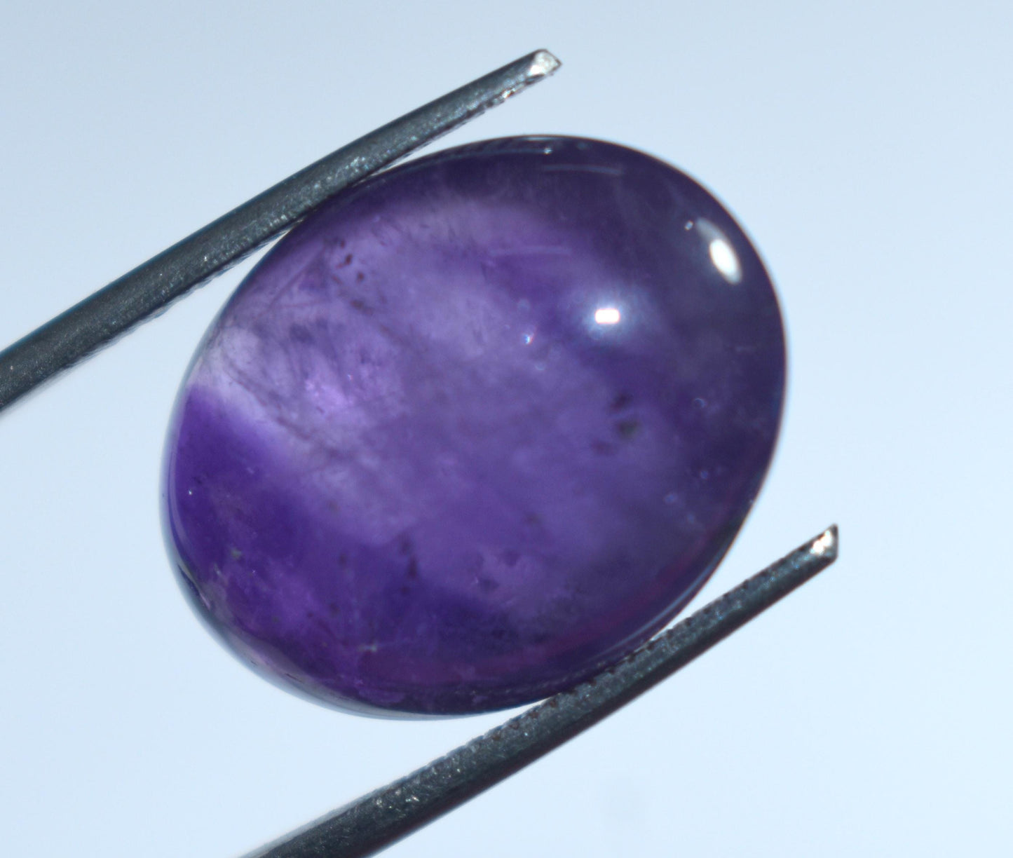 Amethyst, 100% Natural Purple Amethyst, Oval Smoothies Cabochon Loose Gemstone, 17.30 Carat, Size-14.5x26x8.5mm, For Jewelry Making,