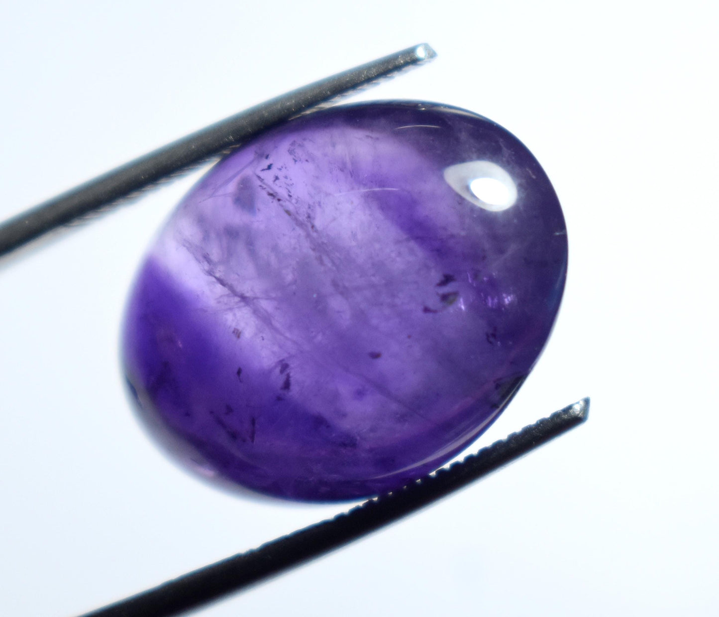 Amethyst, 100% Natural Purple Amethyst, Oval Smoothies Cabochon Loose Gemstone, 17.30 Carat, Size-14.5x26x8.5mm, For Jewelry Making,