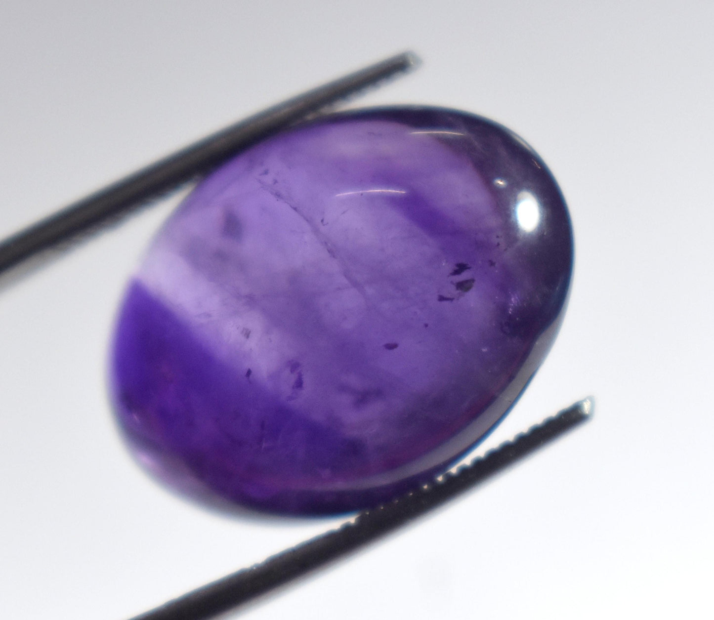 Amethyst, 100% Natural Purple Amethyst, Oval Smoothies Cabochon Loose Gemstone, 17.30 Carat, Size-14.5x26x8.5mm, For Jewelry Making,