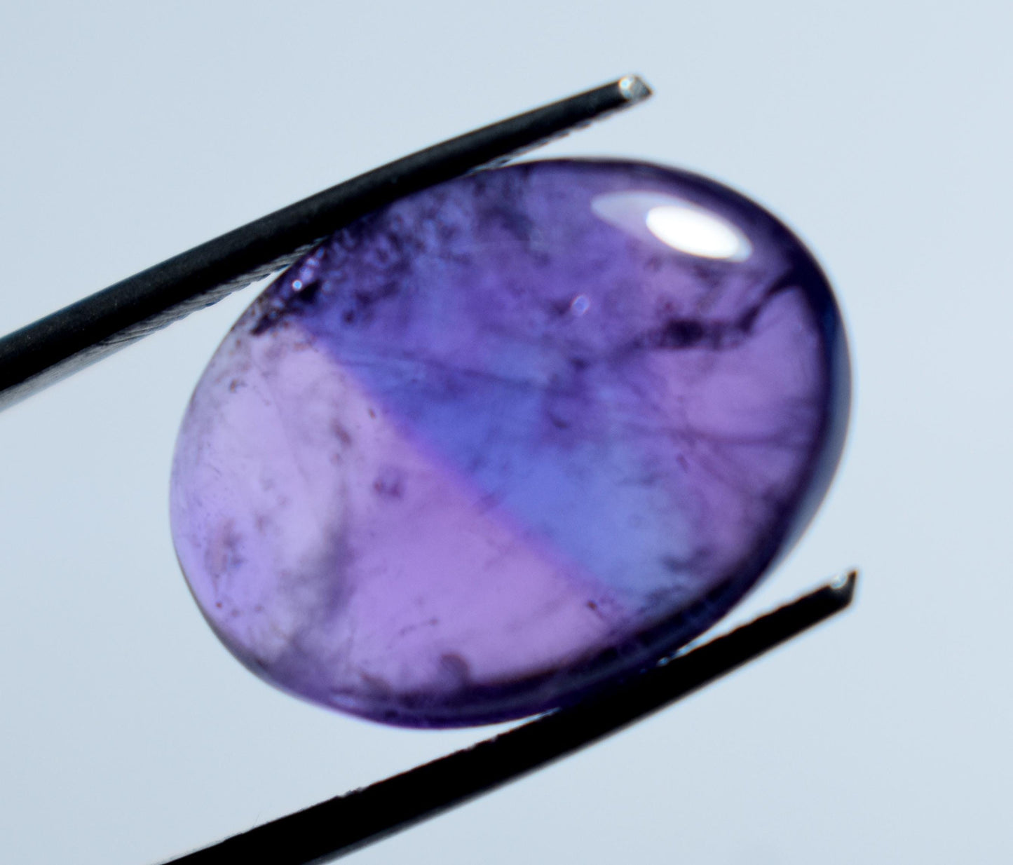 100% Natural Purple Amethyst, Oval Smoothies Cabochon Loose Gemstone, 12.70 Carat, Size-13x18x6.5mm, For Jewelry Making,