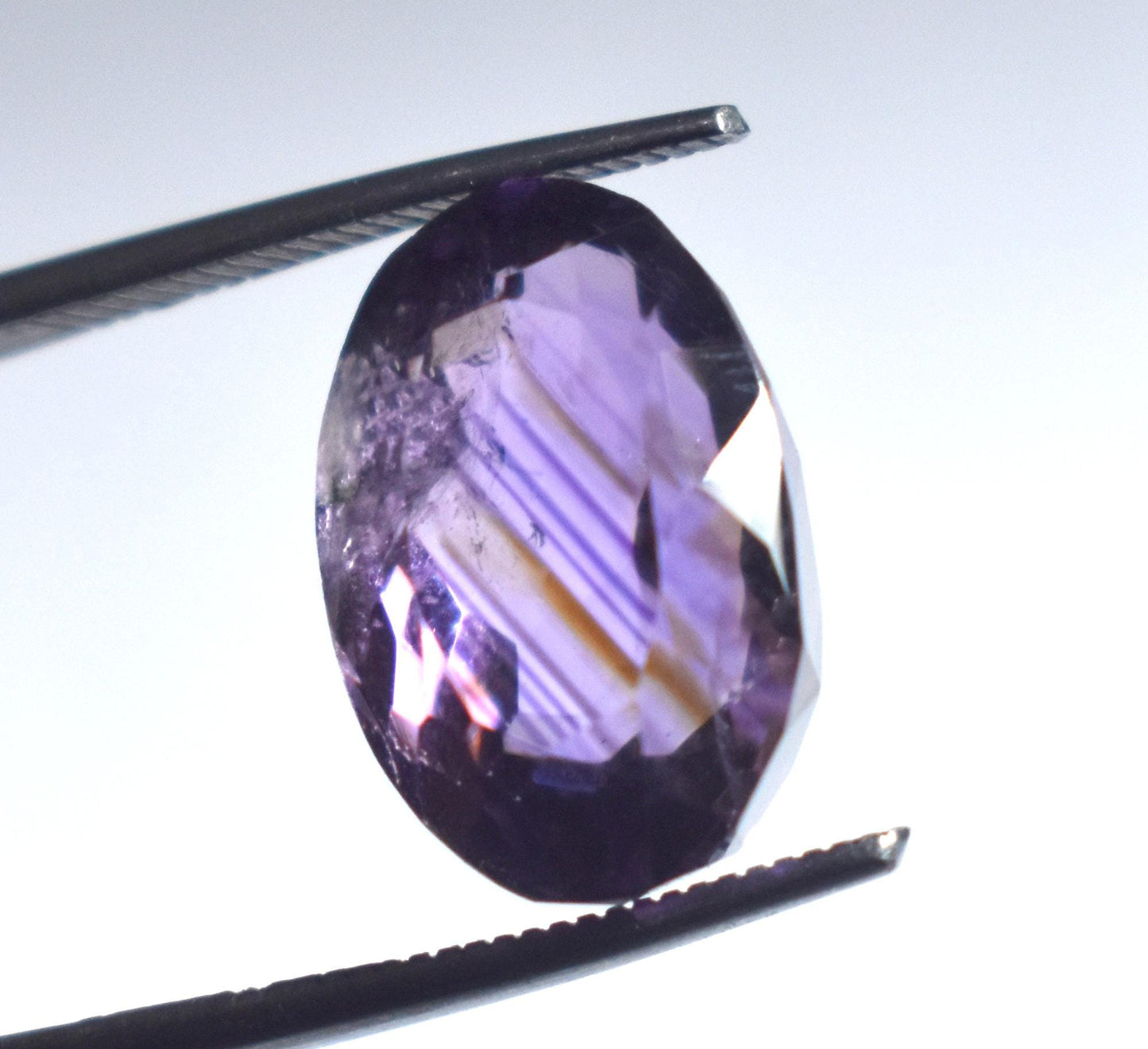 Amethyst, 100% Natural Purple Amethyst, Oval Faceted Loose Gemstone, 8.70 Carat, Size-10x15x2mm, For Jewelry Making,