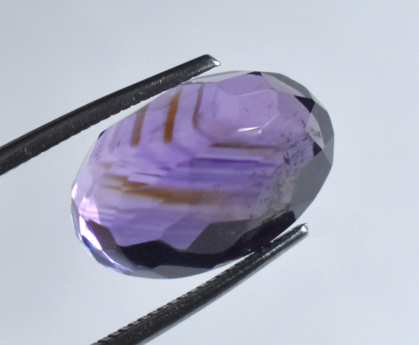 Amethyst, 100% Natural Purple Amethyst, Oval Faceted Loose Gemstone, 8.70 Carat, Size-10x15x2mm, For Jewelry Making,