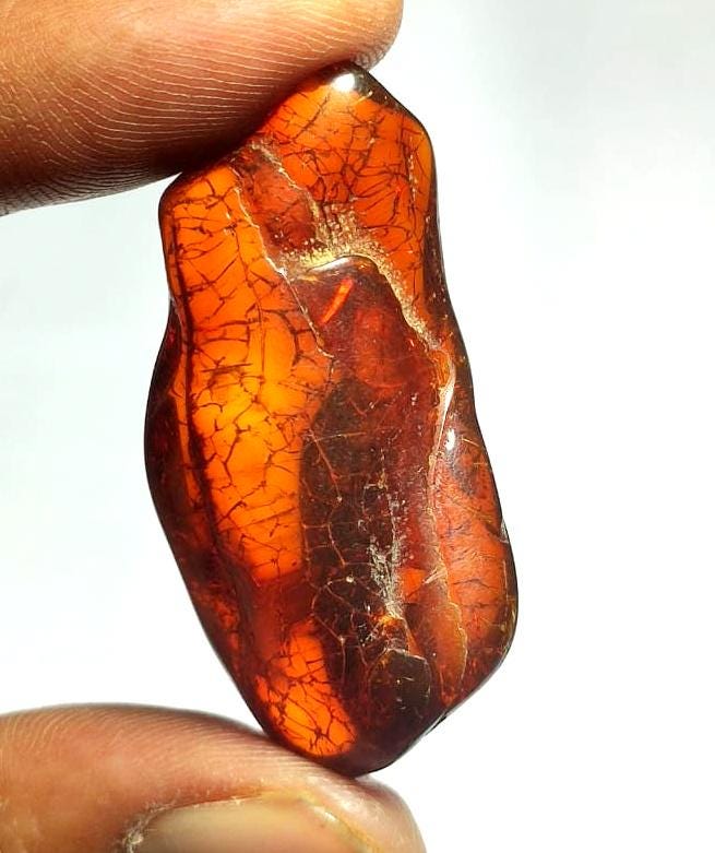 Rare & 100% Natural Baltic Amber, Welo Polish Rough Amber Gemstone, 30.00 Carat, Size-41x22x12mm, For Home Decor, Amber Healing Gifts,