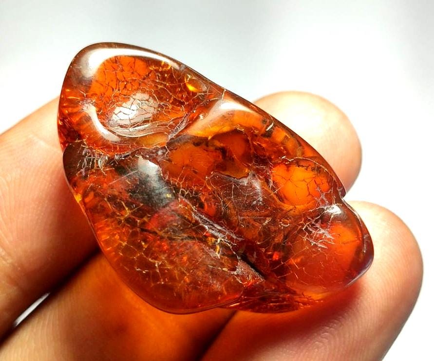 100% Natural Baltic Amber, Welo Polish Rough Amber Gemstone, 23.40,Carat, Size-33x22x14mm, For Home Decor, Amber Healing Gifts,