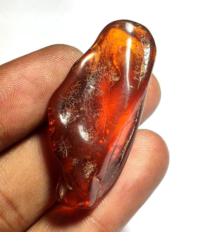 100% Natural Baltic Amber, Welo Polish Rough Amber Gemstone, 20.80,Carat, Size-43x20x10mm, For Home Decor, Amber Healing Gifts,