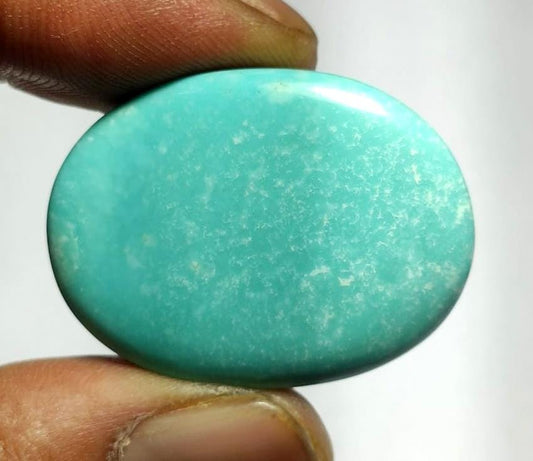 Genuine & 100% Natural Arizona Turquoise, Oval Smoothies Cabochon Loose Gemstone, 65.50 Carat, Size-26x35x9mm, For Jewelry Making