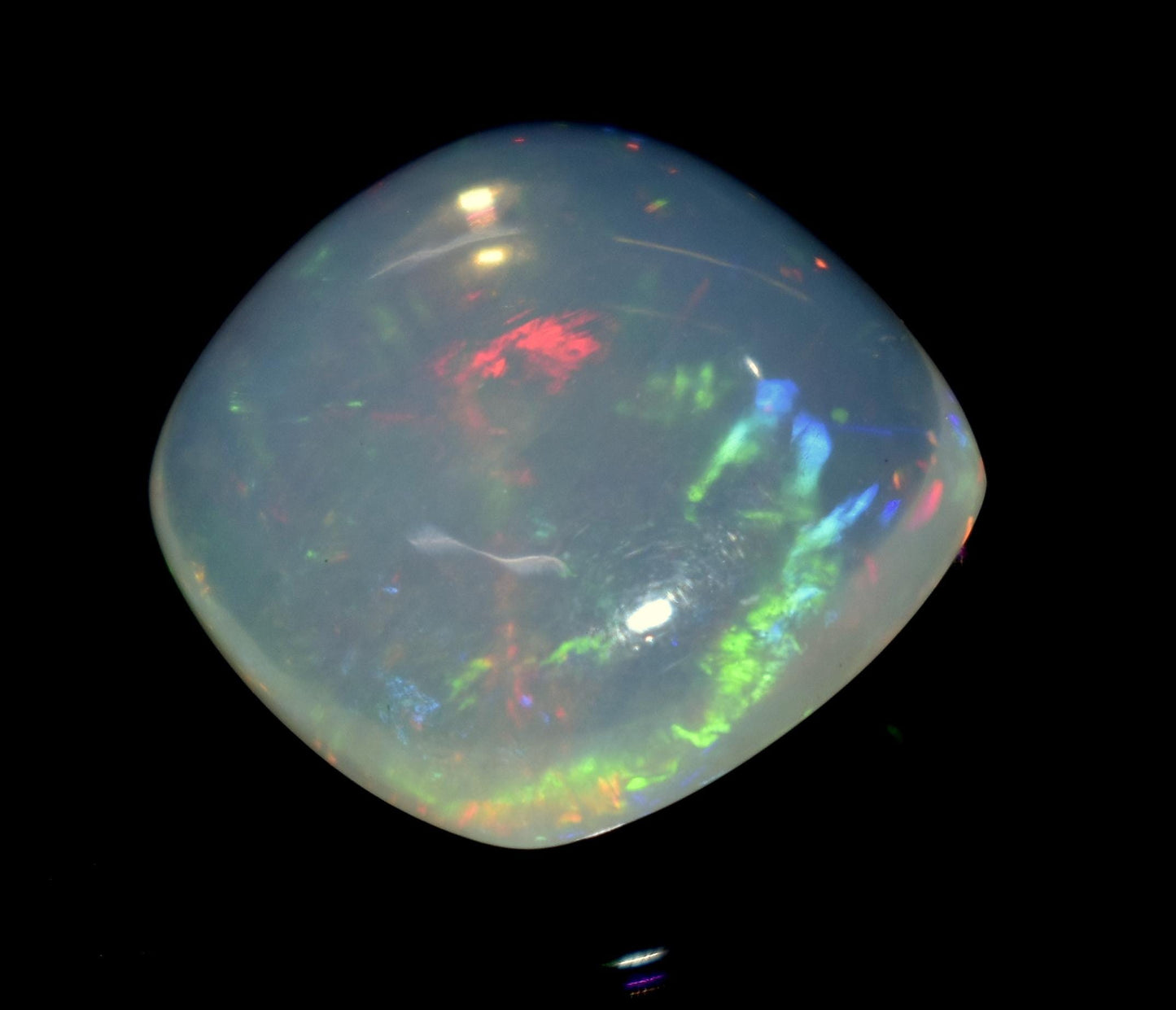 Opal, 100% Natural Ethiopian Opal, Square Shape Welo Fire Cabochon Loose Gemstone, 11.60 Ct, Size-17x17x7mm, For Jewelry Making,