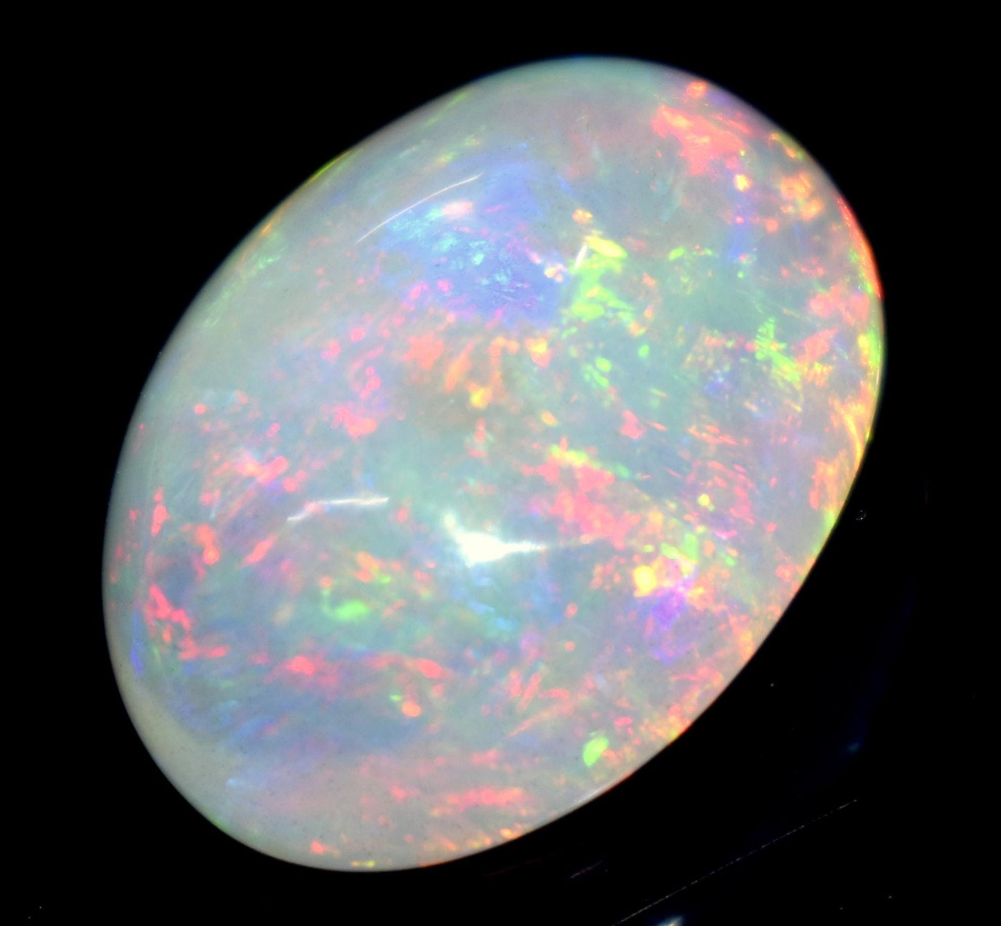 Opal, 100% Natural Ethiopian Opal, Oval Welo Fire Cabochon Loose Gemstone, 16.00 Carat, Size-21x16x9mm, Multi Fire Opal, For Jewelry