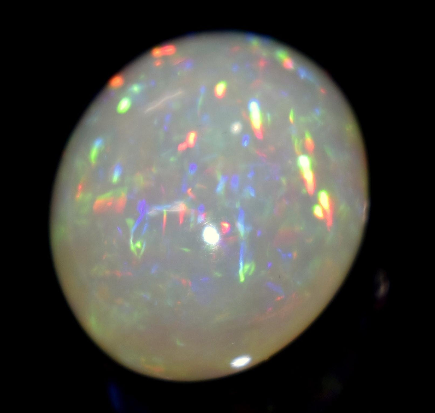 100% Natural Ethiopian Opal, Oval Welo Fire Cabochon Loose Gemstone, 21.30 Carat, Size-16x21x10.5mm, Multi Fire Opal, For Jewelry