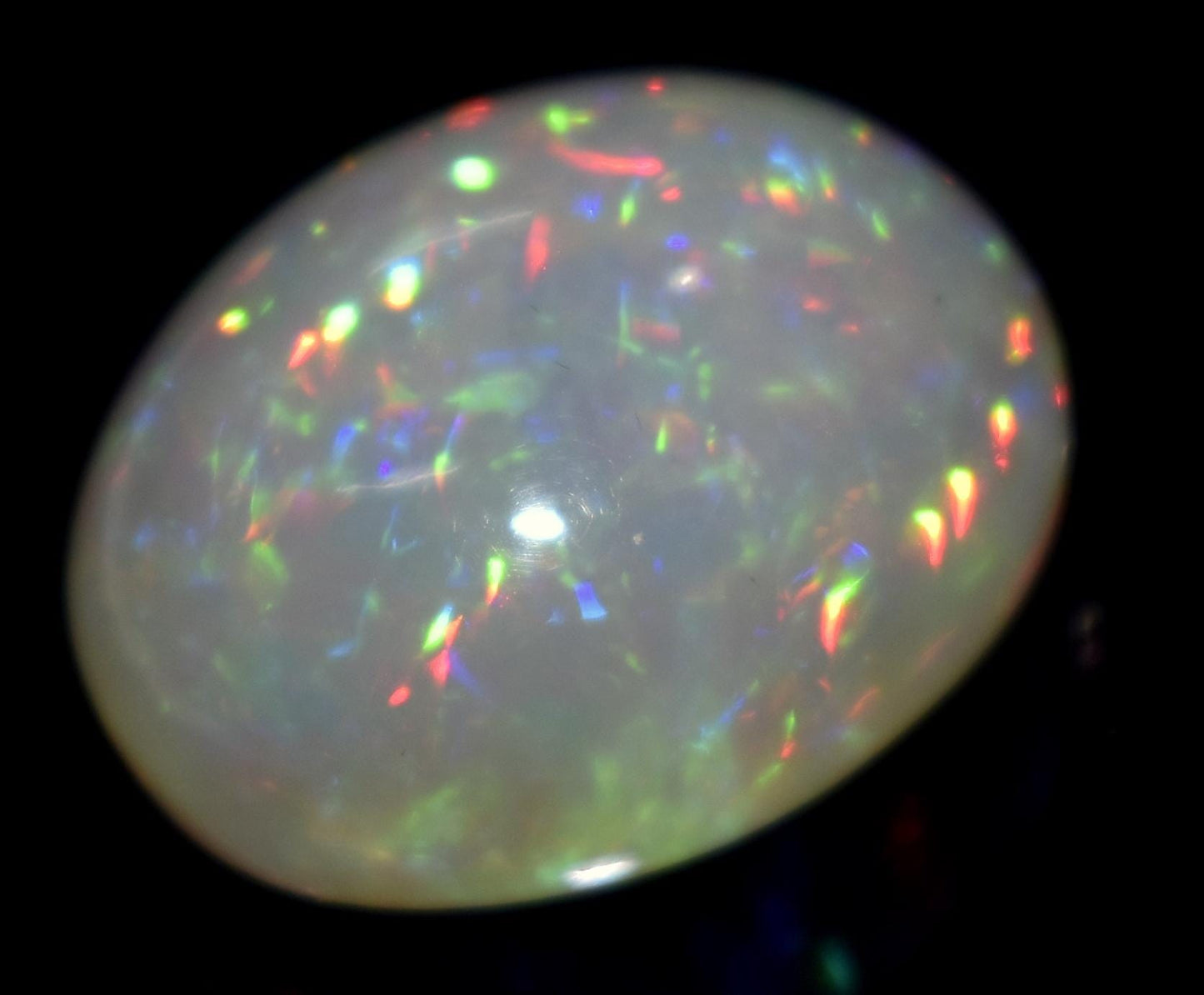 100% Natural Ethiopian Opal, Oval Welo Fire Cabochon Loose Gemstone, 21.30 Carat, Size-16x21x10.5mm, Multi Fire Opal, For Jewelry