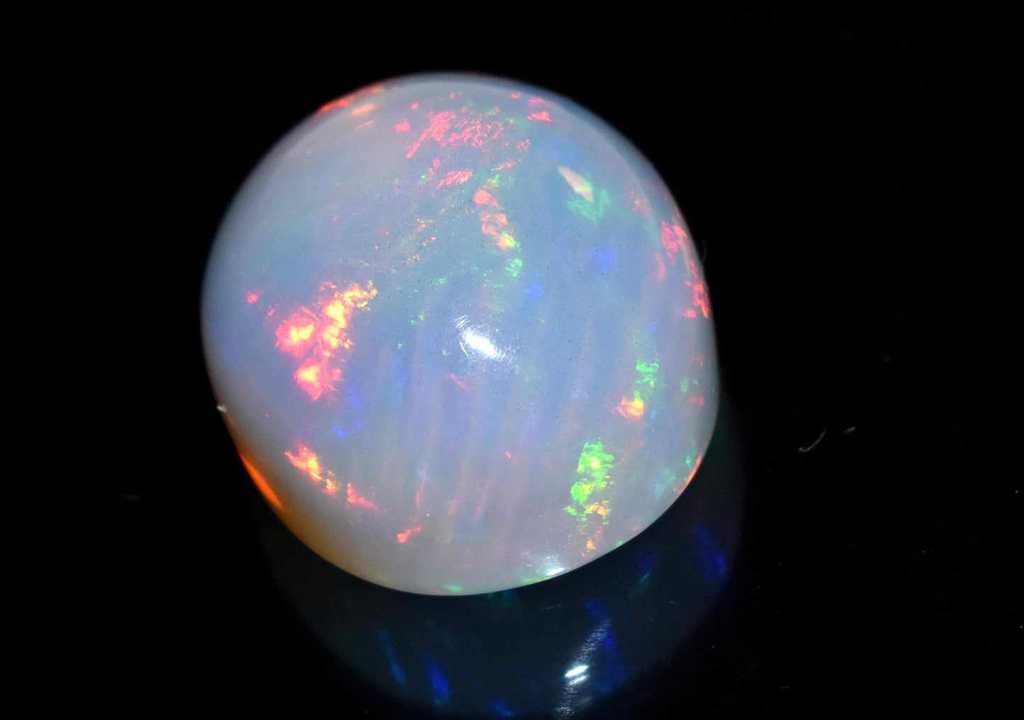 Opal, 100% Natural Ethiopian Opal, Oval Welo Fire Cabochon Loose Gemstone, 19.80 Carat, Size-16x19.5x10mm, Multi Fire Opal, For Jewelry