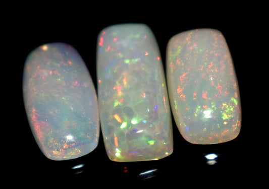 100% Natural Ethiopian Opal, Octagon Welo Fire Cabochon Gemstone Lot, 9.30 Ct, Size-17.5x7.5x4.5mm To 14x7.5x5mm, Opal For Jewelry Making