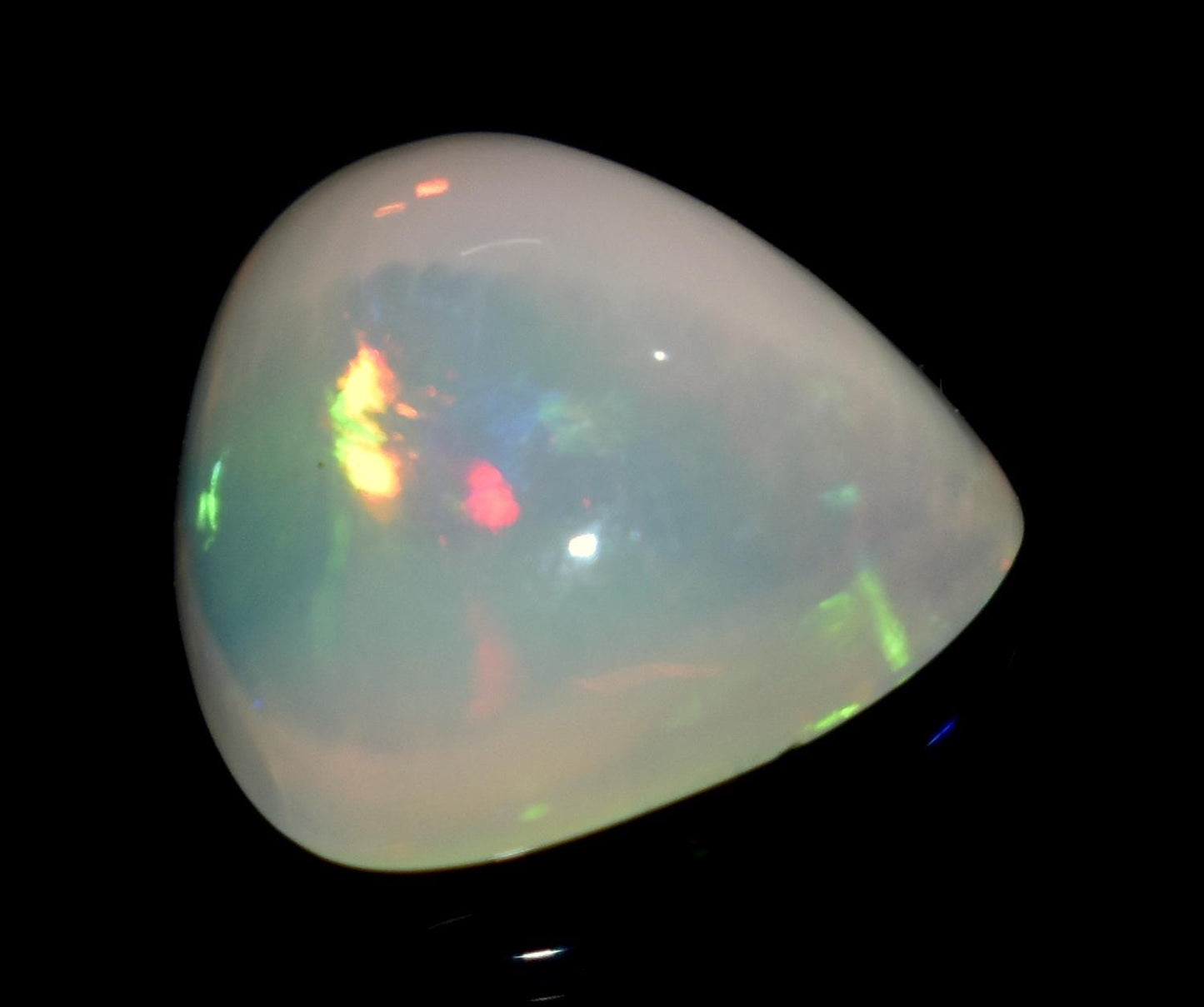 Opal, 100% Natural Ethiopian Opal, Fancy Shape Cabochon Loose Gemstone, 4.00 Carat, Size-12.5x11.5x6.5mm, For Jewelry Making,