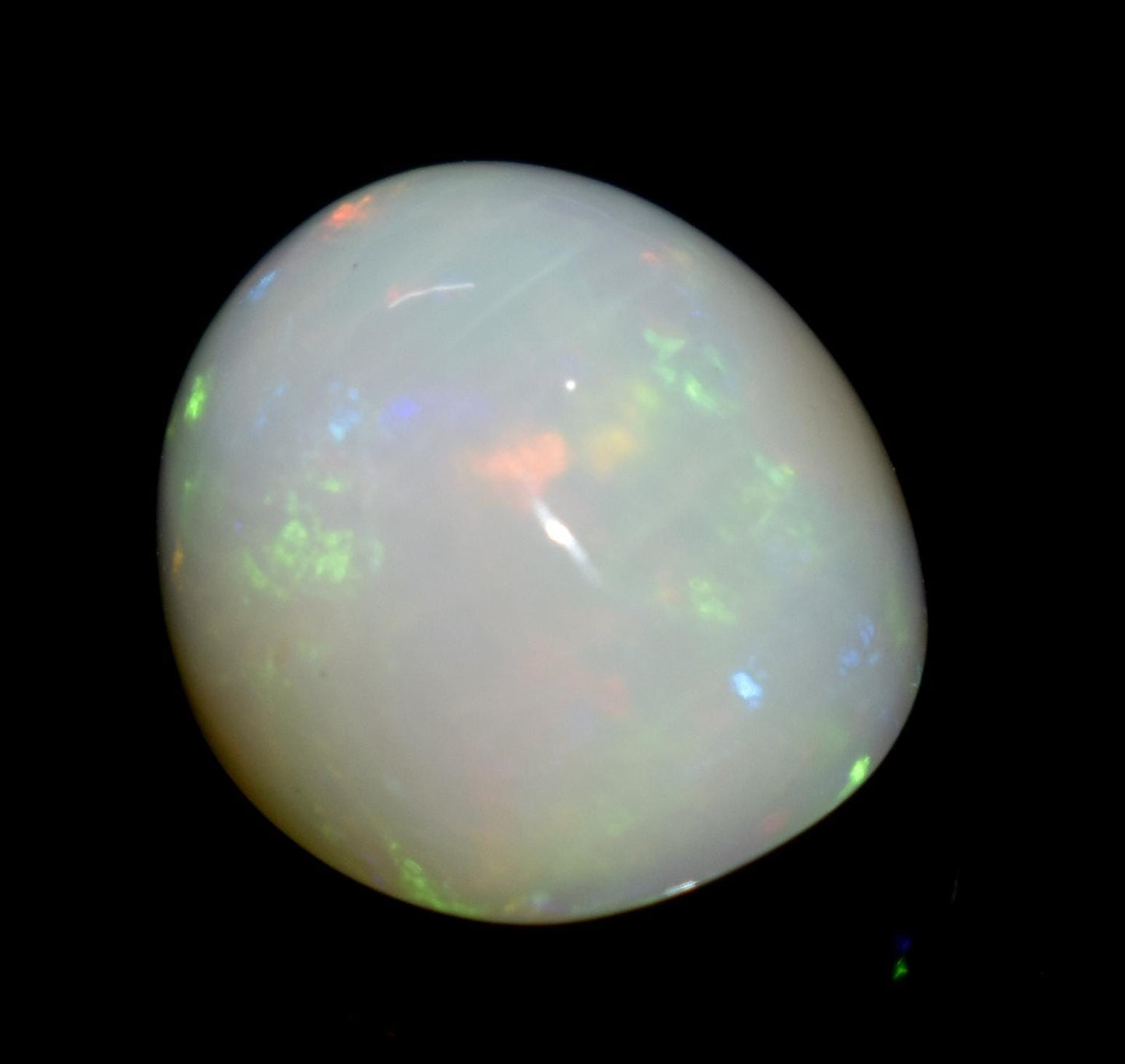 100% Natural Ethiopian Opal, Oval Cabochon Loose Gemstone, 7.50 Carat, Size-14.5x12x9mm, For Jewelry Making, Gift For Her,