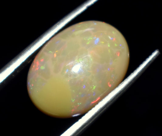 Genuine & 100% Natural Ethiopian Opal, Oval Welo Fire Cabochon Loose Gemstone, 5.00 Carat, Size-15x11x5mm, For Jewelry Making, PC-1