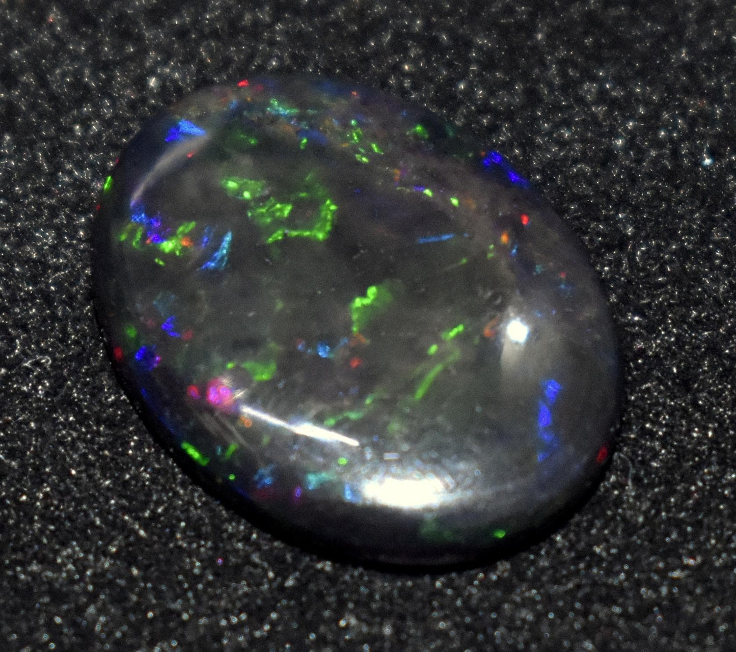 Opal, Natural Black Opal, Oval Welo Fire, Cabochon Loose Gemstone, 4.65 Carat, Size-15x19.5x3.5mm, For Jewelry Making, Gift For Her,