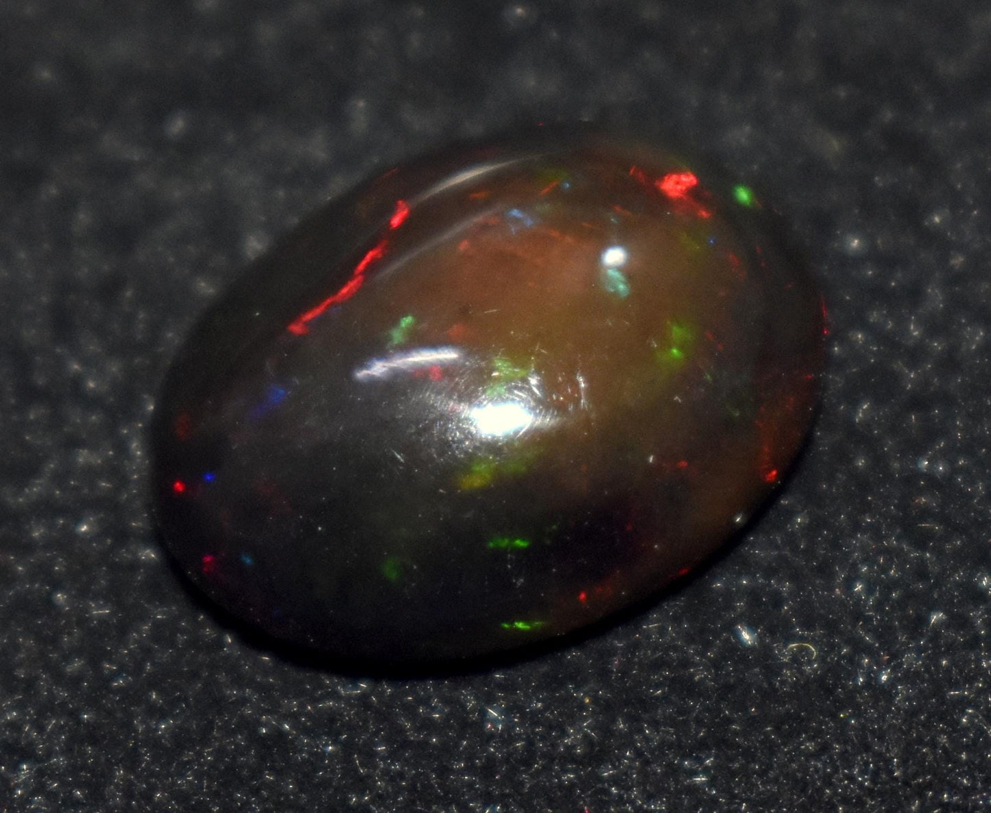 Genuine & 100% Natural Black Opal, Oval Welo Fire, Cabochon Loose Gemstone, 7.00 Carat, Size-13x17x7mm, For Jewelry Making, Gift For Her,