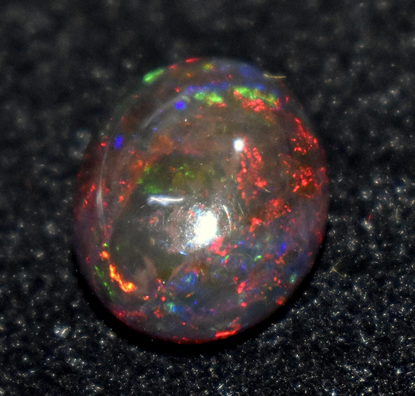 Opal, 100% Natural Black Opal, Oval Welo Fire, Cabochon Loose Gemstone, 5.30 Carat, Size-11.5x13.5x7mm, For Jewelry Making, Gift For Her,