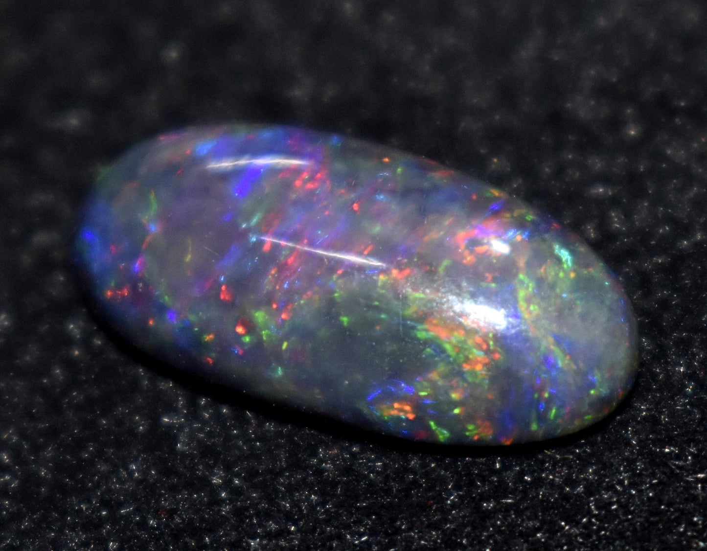 Opal, 100% Natural Black Opal, Oval Welo Fire, Cabochon Loose Gemstone, 4.50 Ct, Size-9x18.5x5mm, For Jewelry Making, Gift For Her,