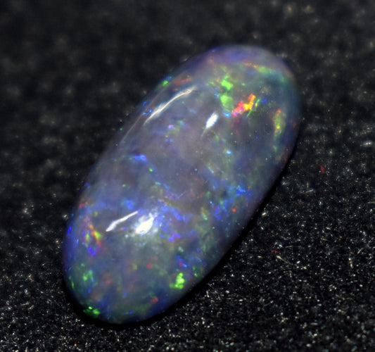 Opal, 100% Natural Black Opal, Oval Welo Fire, Cabochon Loose Gemstone, 4.50 Ct, Size-9x18.5x5mm, For Jewelry Making, Gift For Her,