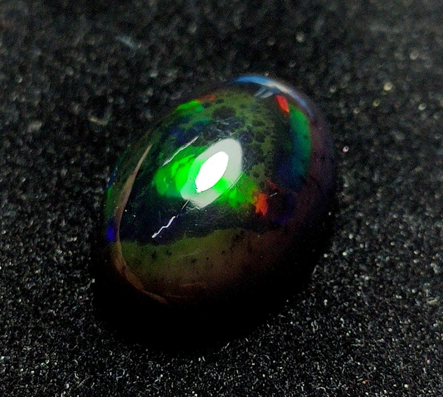 AAA++ Natural Black Opal, Ethiopian Opal Welo Black Opal, Oval Cabochon Loose Gemstone, 5.50 Carat, Size-17x11.5x6.5mm, For Jewelry Making