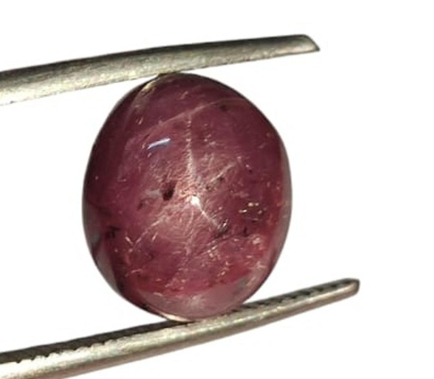 100% Natural Star Ruby Sapphire, Oval Smoothies Cabochon Loose Gemstone, 7.90 Carat, Size-9x10x8mm, For Jewelry Making,