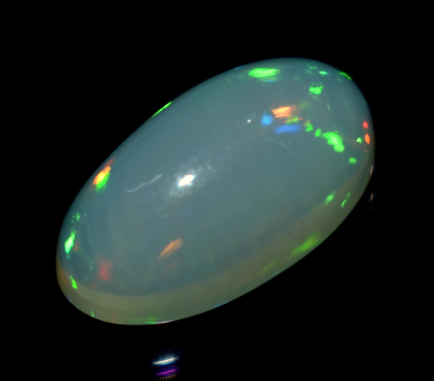 Opal, 100% Natural Ethiopian Opal, Oval Welo Fire, Cabochon Loose Gemstone, 6.35 Carat, Size-10x17.5x8mm, For Jewelry Making