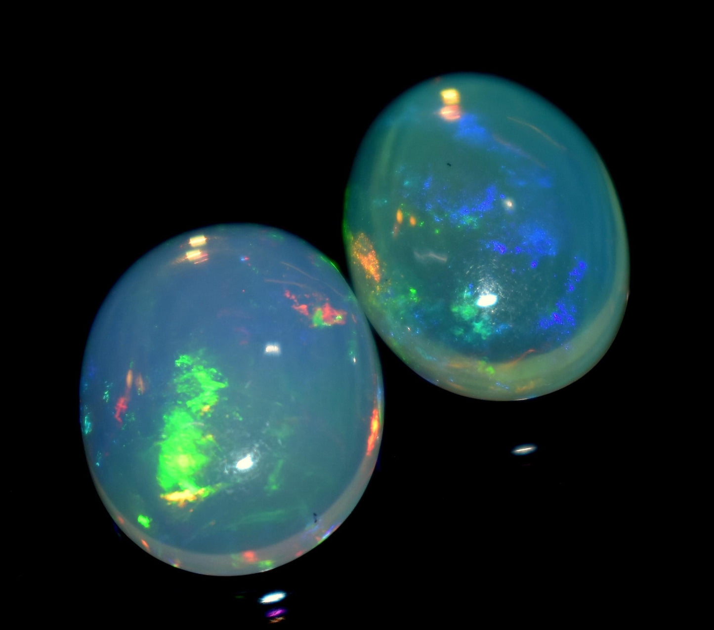 Genuine & 100% Natural Ethiopian Opal, Oval Welo Fire, Cabochon Loose Gemstone, 7.10 Carat, Size-11x14x5mm To 10.5x14mm, For Jewelry Making