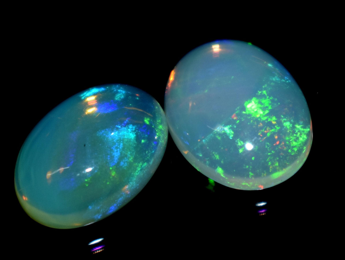 Genuine & 100% Natural Ethiopian Opal, Oval Welo Fire, Cabochon Loose Gemstone, 7.10 Carat, Size-11x14x5mm To 10.5x14mm, For Jewelry Making