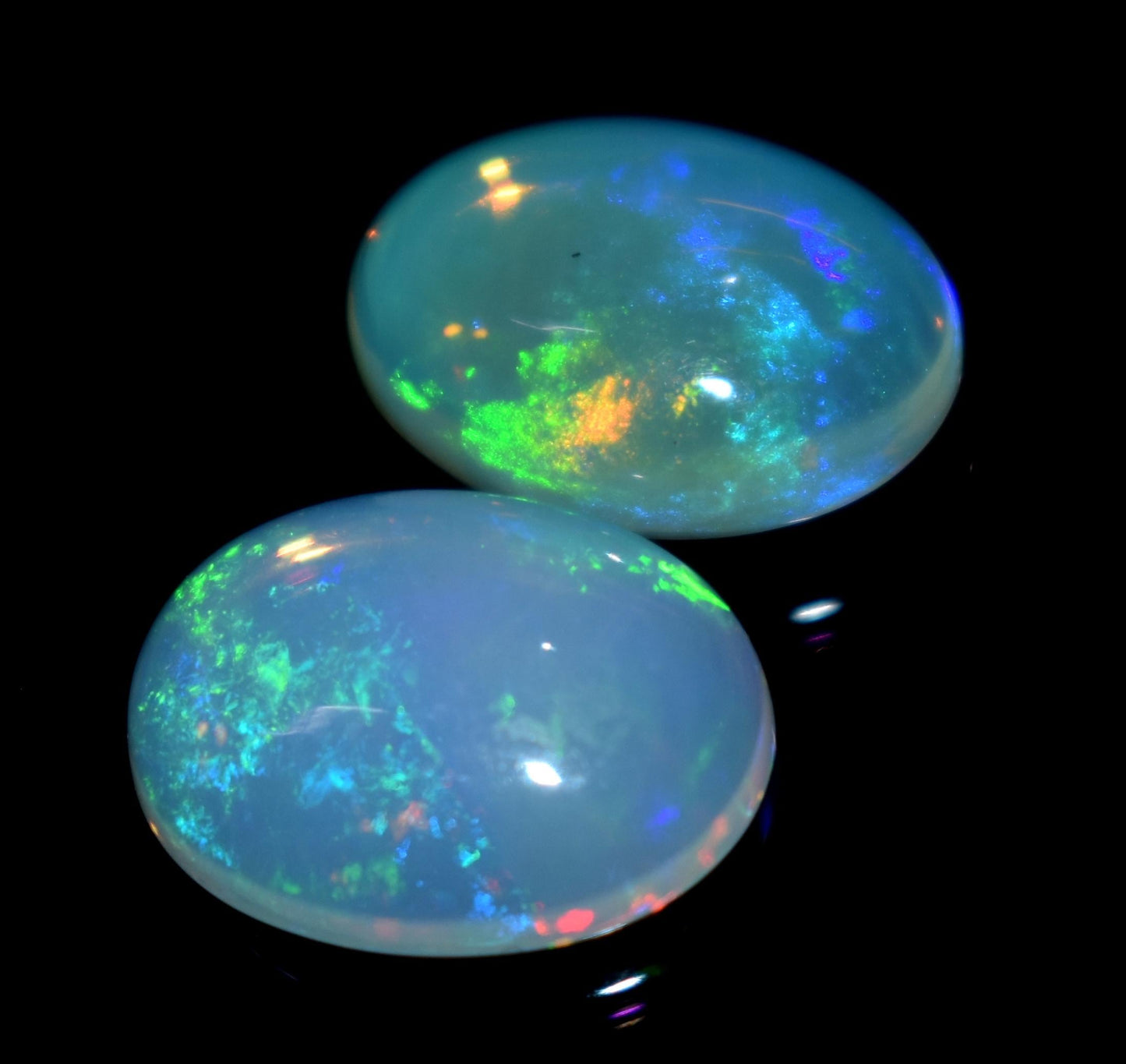 Genuine & 100% Natural Ethiopian Opal, Oval Welo Fire, Cabochon Loose Gemstone, 7.10 Carat, Size-11x14x5mm To 10.5x14mm, For Jewelry Making