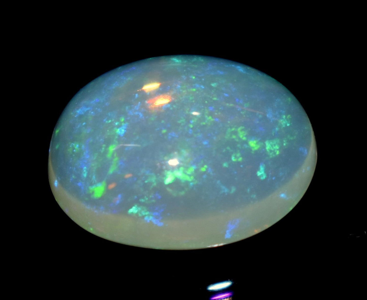 AAA+ Top Grade Opal, Natural Ethiopian Opal, Oval Welo Fire Cabochon, 5.60 Ct Loose Gemstone, Size-11.5x14.5x6.5mm, For Jewelry Making,