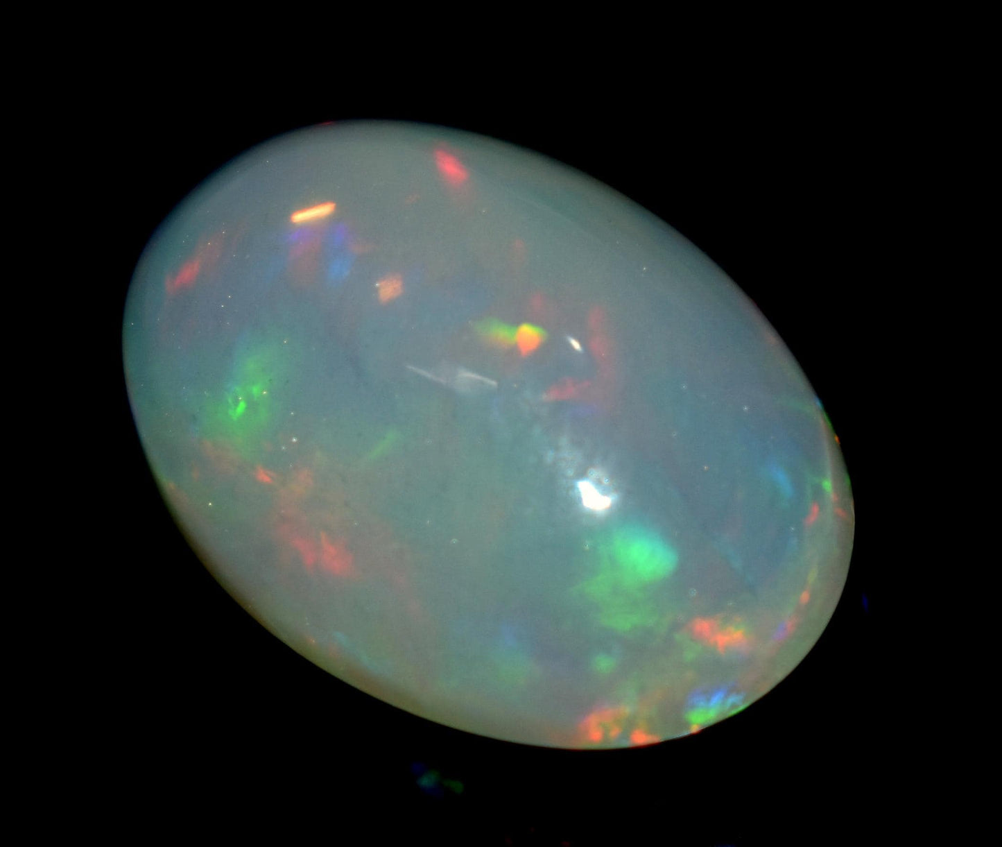 6.30 Carat, Natural Ethiopian Opal, Oval Welo Fire Cabochon Loose Gemstone, Size-12.5x17.5x8mm, For Jewelry Making, Piece-1