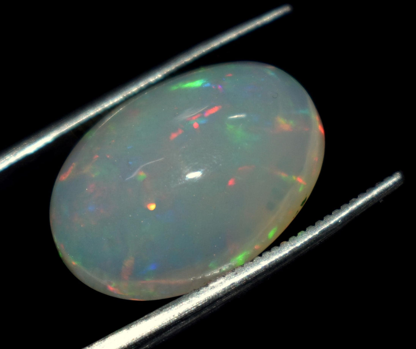 6.30 Carat, Natural Ethiopian Opal, Oval Welo Fire Cabochon Loose Gemstone, Size-12.5x17.5x8mm, For Jewelry Making, Piece-1