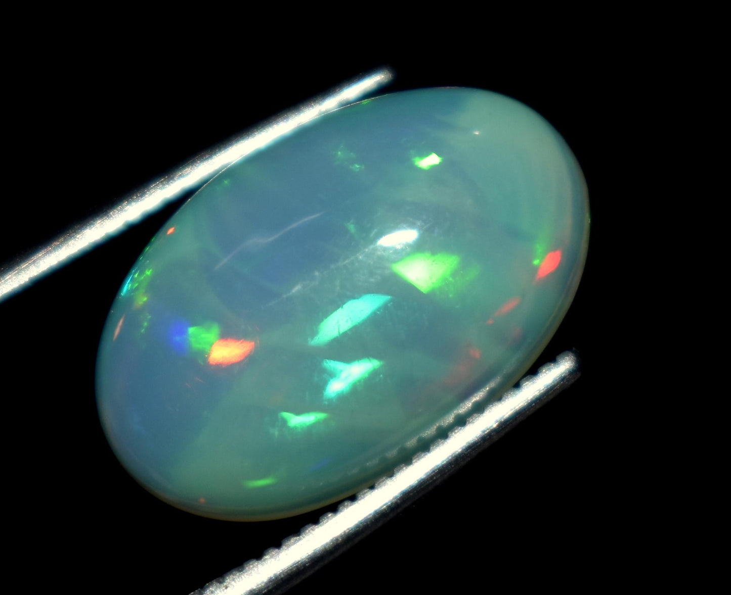 Genuine & 100% Natural Ethiopian Opal, Oval Welo Fire Cabochon Loose Gemstone, 3.10 Carat, Size-9.5x15x5mm, For Jewelry Making, Piece-1