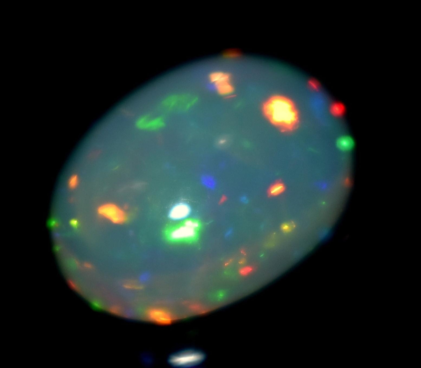 Genuine & 100% Natural Ethiopian Opal, Oval Welo Fire Cabochon Loose Gemstone, 3.50 Carat, Size-10x13x5.5mm, For Jewelry Making, Piece-1