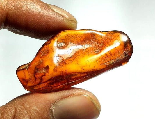 100% Natural Baltic Amber, 20.80 Carat, Size-43x20x10mm, Amber Healing Gifts,