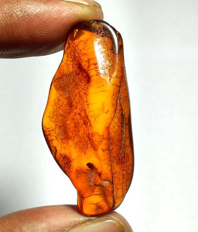 100% Natural Baltic Amber, Welo Polish Rough Amber Gemstone, 20.80,Carat, Size-43x20x10mm, For Home Decor, Amber Healing Gifts,