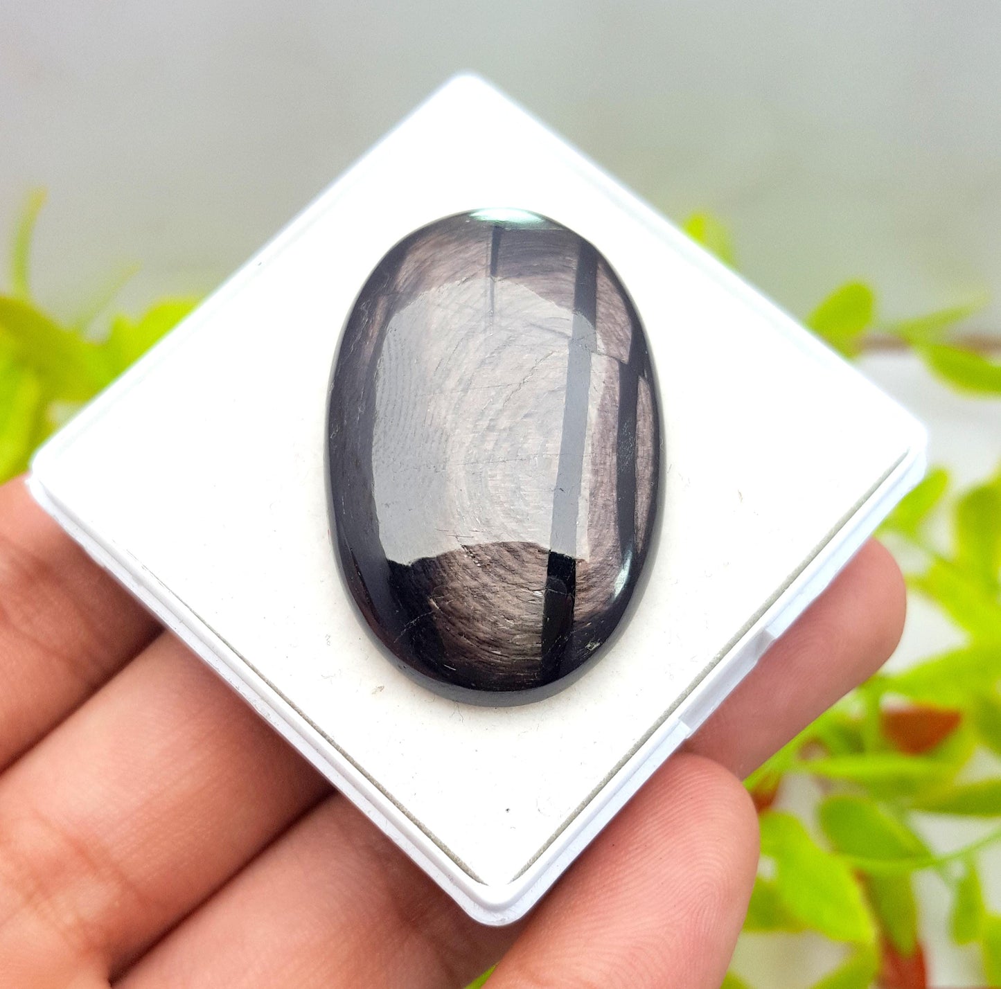 100% Natural Hyper Steen, Oval Smooth Cabochon Loose Gemstone, 77.75 Carat, Size-39x25x7mm, For Jewelry Making,