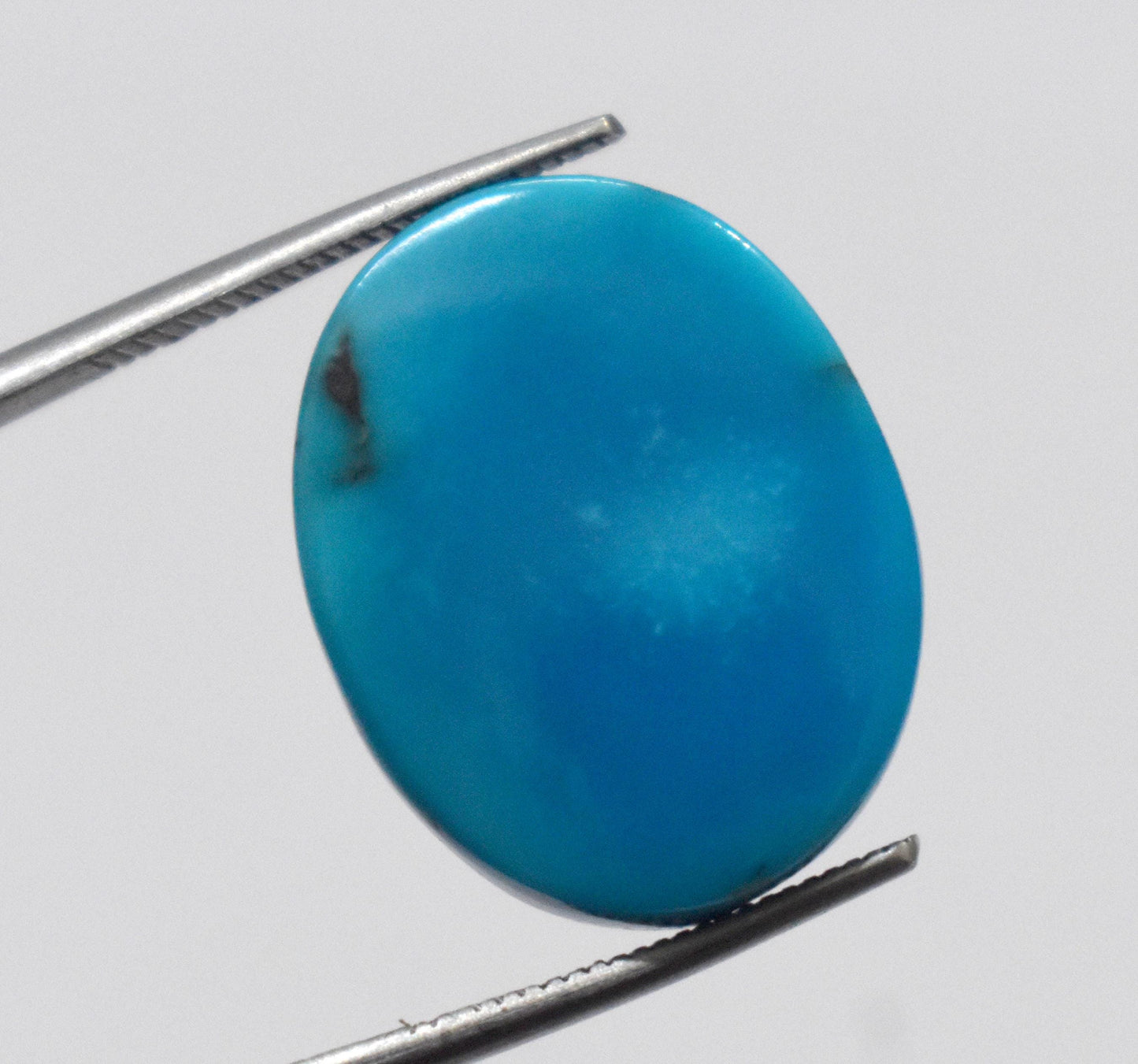 100% Natural Arizona Turquoise, Oval Smoothies Cabochon Loose Gemstone, 13.85 Carat, Size-15x20x5mm, For Jewelry Making