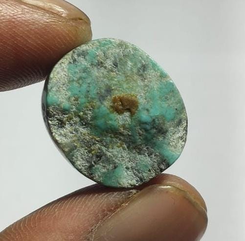 Genuine & 100% Natural Arizona Turquoise, Oval Smoothies Cabochon Loose Gemstone, 26.00 Carat, Size-17x19.5x10mm, For Jewelry Making,