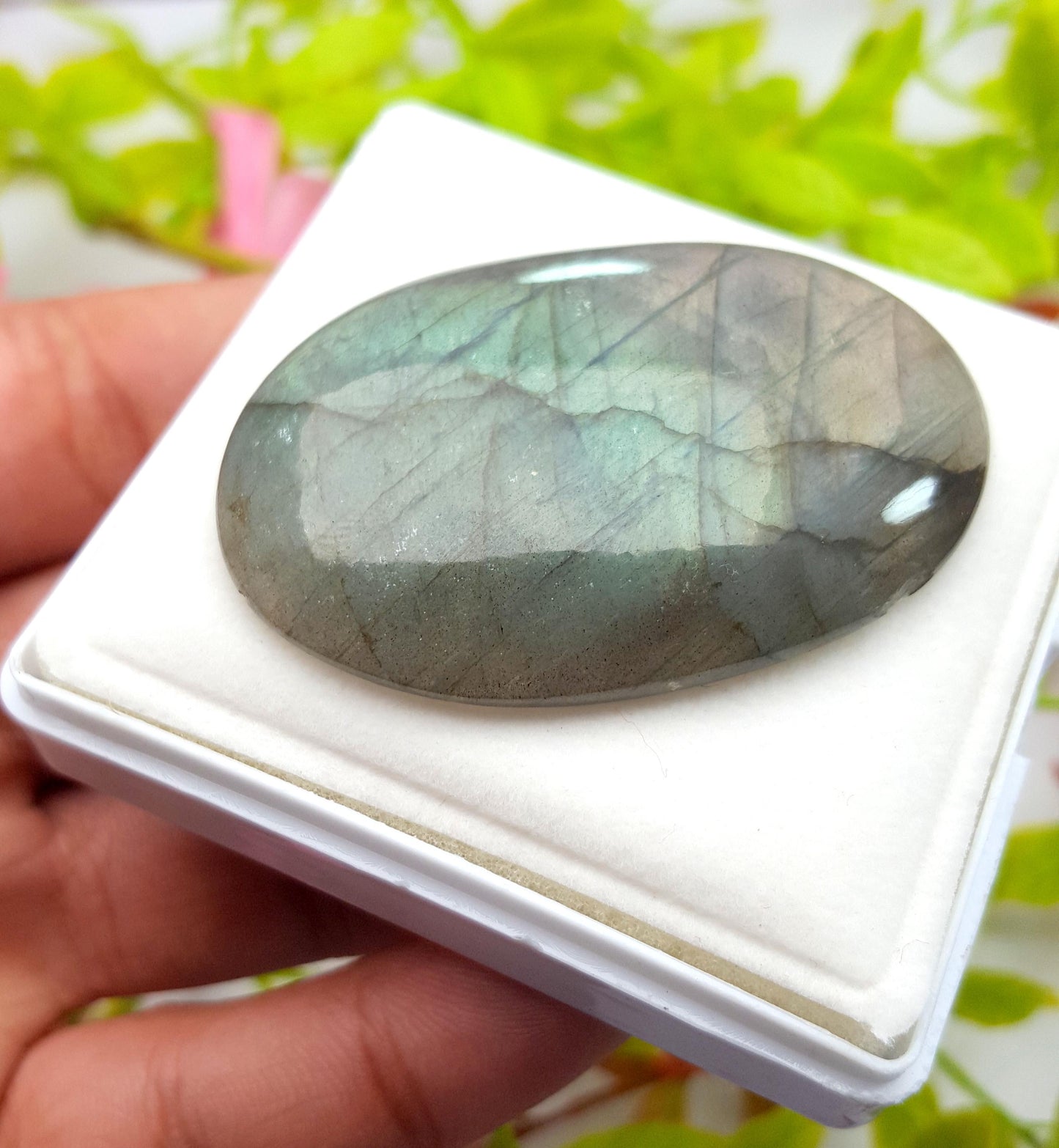 Labradorite, 100% Natural Multi Labradorite, Oval Smooth Cabochon Loose Gemstone, 116.35 Carat, Size-52x35x8mm, Gift For Her, PC-1