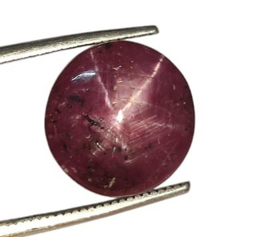 Sapphire, 100% Natural Star Ruby Sapphire, Round Smoothies Cabochon Loose Gemstone, 10.40 Carat, Size-11.5x11.5x7mm, For Jewelry Making,