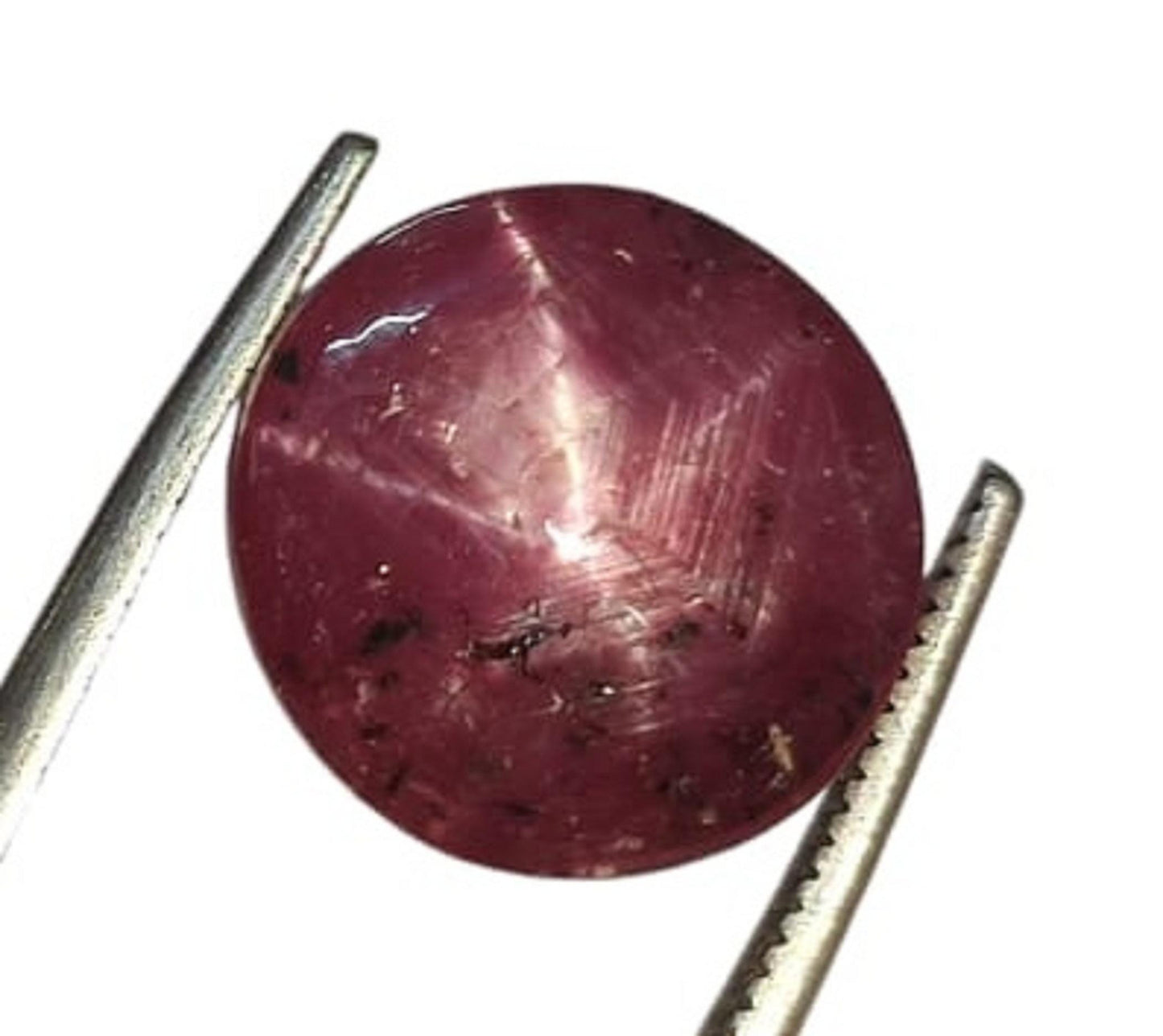 Sapphire, 100% Natural Star Ruby Sapphire, Round Smoothies Cabochon Loose Gemstone, 10.40 Carat, Size-11.5x11.5x7mm, For Jewelry Making,