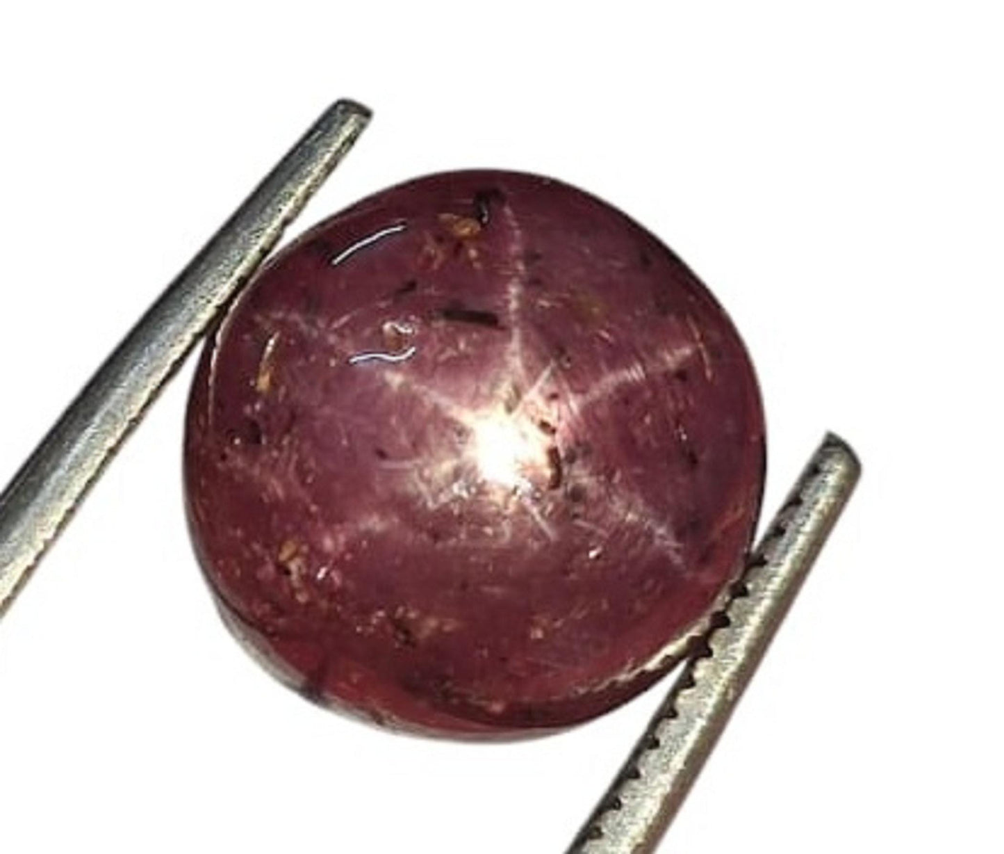 100% Natural Star Ruby Sapphire, Oval Smoothies Cabochon Loose Gemstone, 7.85 Carat, Size-10x11x6.5mm, For Jewelry Making,