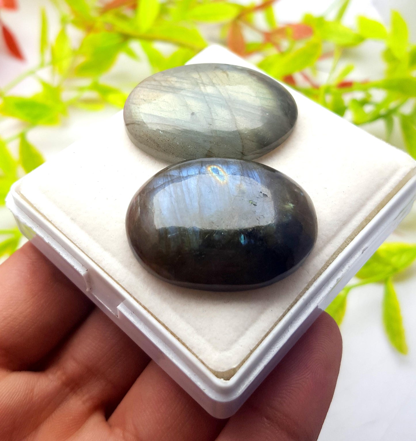 Labradorite, Natural Multi Flashy Labradorite, Oval Smooth Cabochon Gemstone Lot, 119.80 Ct, Size-36x27x7mm To 34x26x5mm, Gift For Her, PC-2