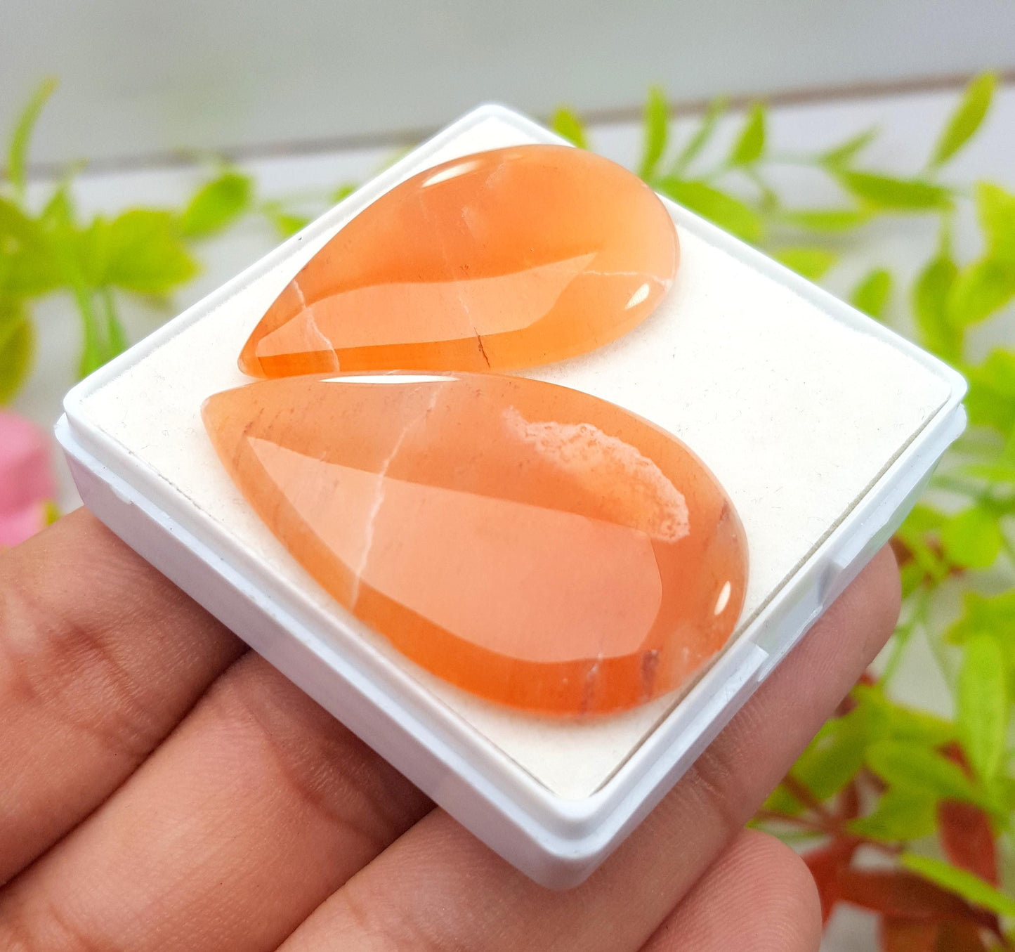 Rare & Natural Aventurine, Pear Smooth Cabochon Gemstone Lot, 70.98 Carat, Size-40x25x5mm To 37x22x5mm, Gift For Her, PC-2